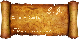 Czobor Judit névjegykártya